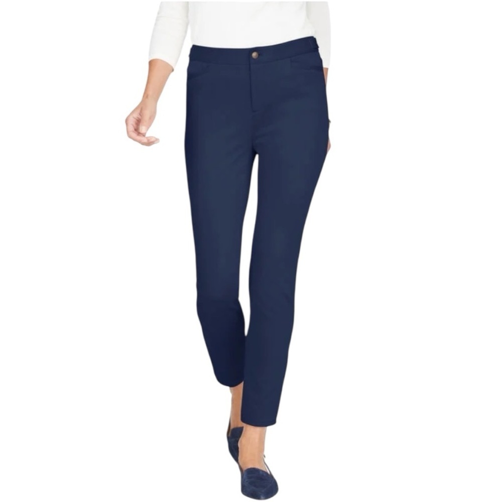 Talbots Lexington Ponte Pants Navy New with Tags Size 4